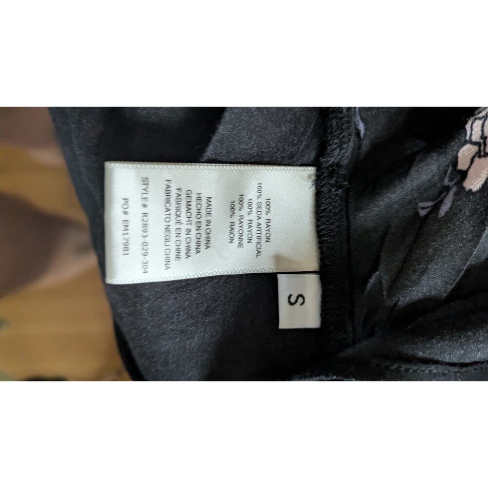 Cloth & Stone Tavaria Top, Small  Button Down, Floral, Semi sheer, Whimsy Goth - Picture 9 of 10